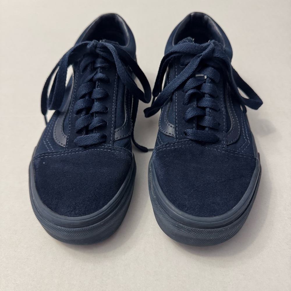 Vans Old Skool Mono Bumper Dress Blue Sneakers Unisex Mens 4.5 Womens 6 Navy